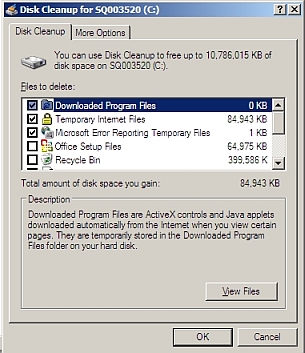 disk cleanup
